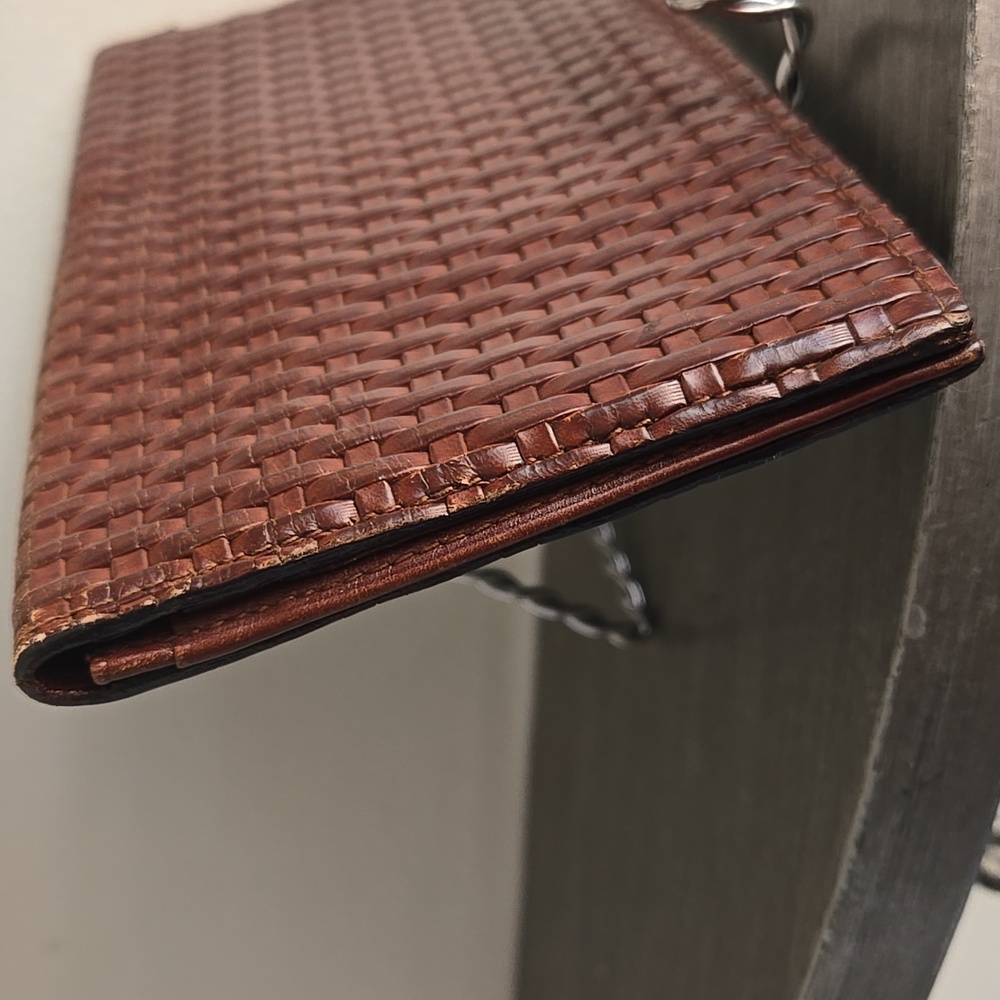 Salvatore Ferragamo Brown Woven Wallet - Picture 8 of 8